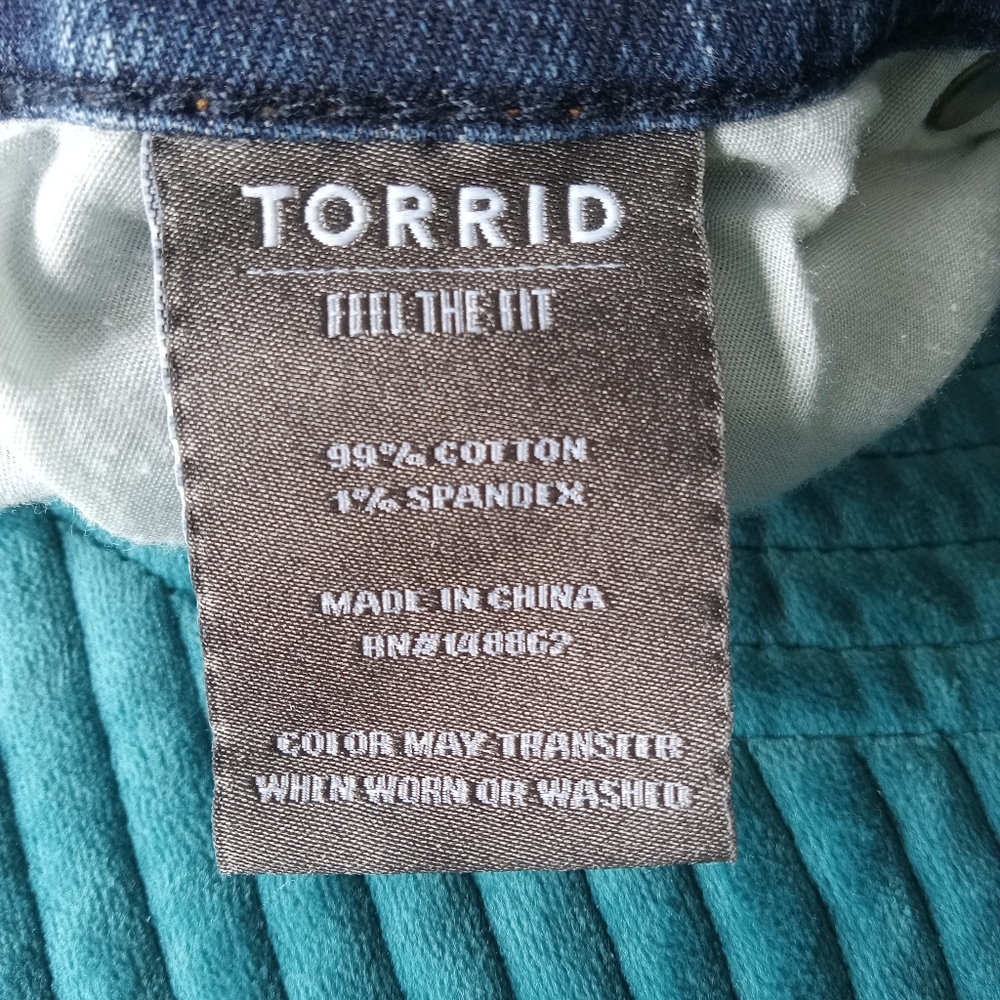 Torrid boyfriend straight leg vintage stretch denim jeans 16R - Picture 6 of 8